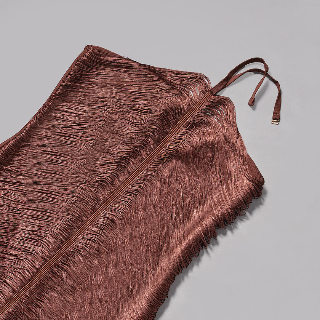 Aurohaya Jade Ruched Halter Neck Maxi Dress