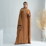 Middle East Arabian Butterfly Abaya with Hijab