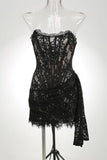 Dominique Strapless Lace Corset Mini Dress