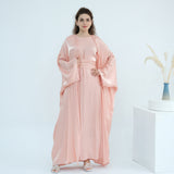Solid Color Two-piece Shining Abaya