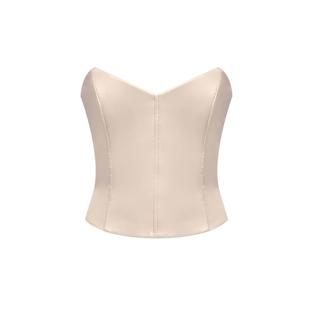 Aurohaya Justine Strapless Tiered Maxi Dress