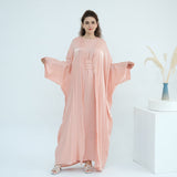 Solid Color Two-piece Shining Abaya