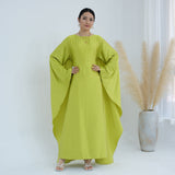 Solid Color Drawstring Abayas