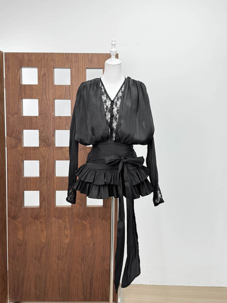 Aurohaya Soline Lace Mini Dress