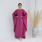 Solid Color Drawstring Abayas