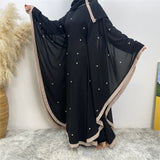 Chiffon Batwing Sleeves Abayas