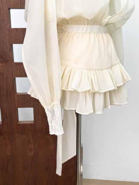 Aurohaya Soline Lace Mini Dress