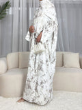 Printed Batsleeved Cardigan Abaya