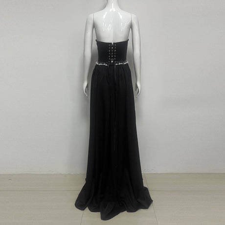 Aurohaya Plénitude Strapless Maxi Dress