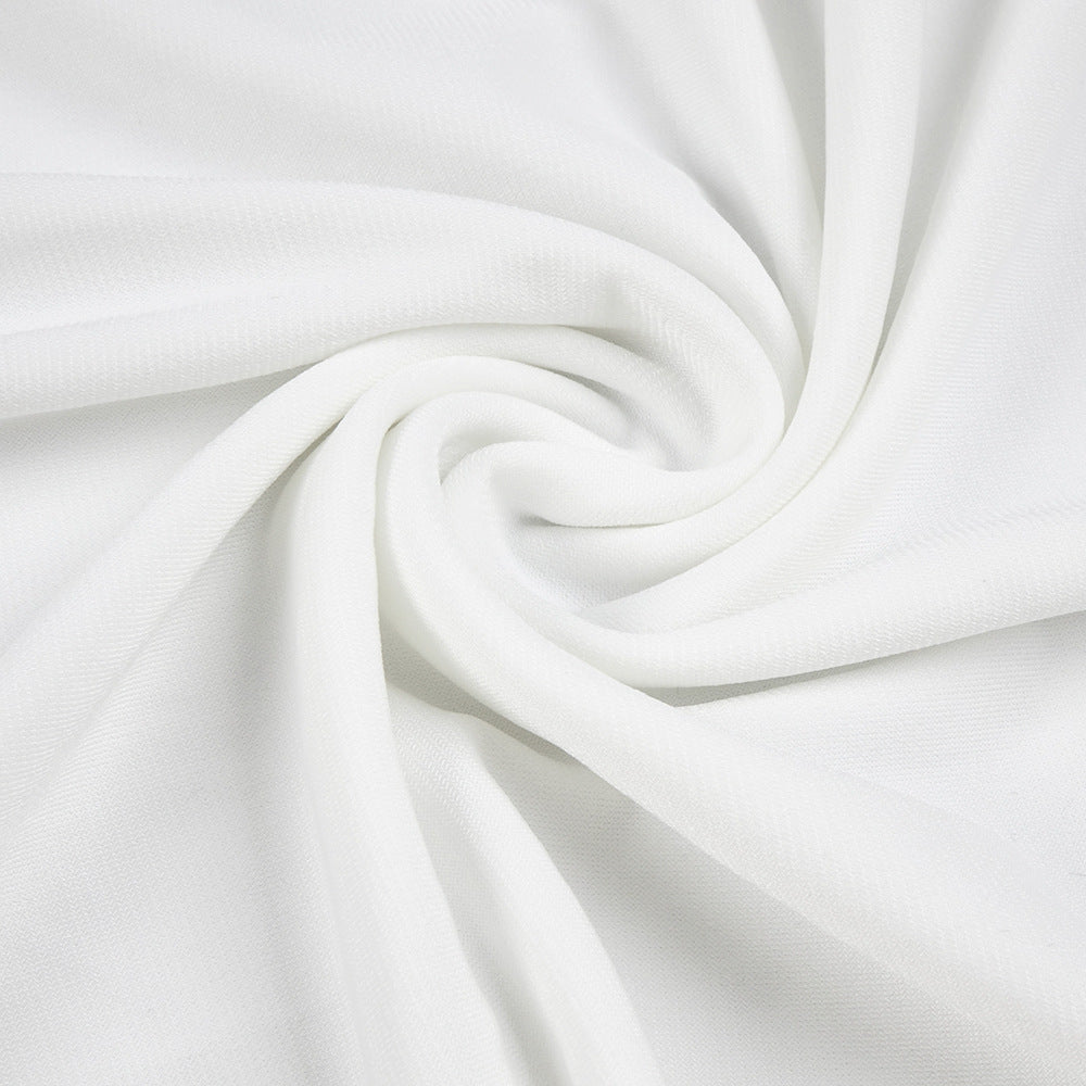 Aurohaya Lumière Long Sleeve Deep V Maxi Dress