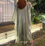 Starry Sky Solid Color Abaya