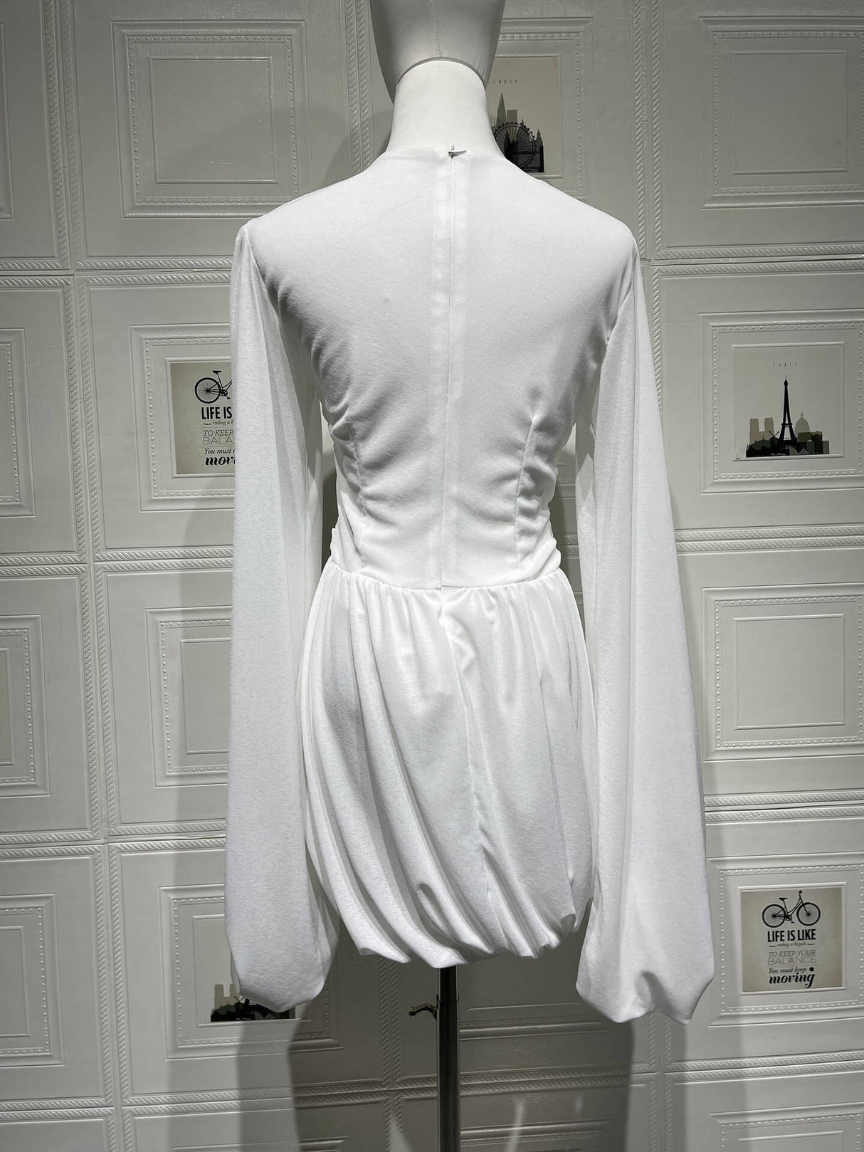 Aurohaya Yvonne Casual Pleated Mini Dress