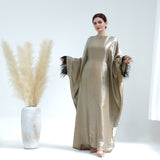 Feather Batwing Adjustable Abaya