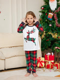 Christmas Checkered Deer Fmalily Matching Pajamas Sets