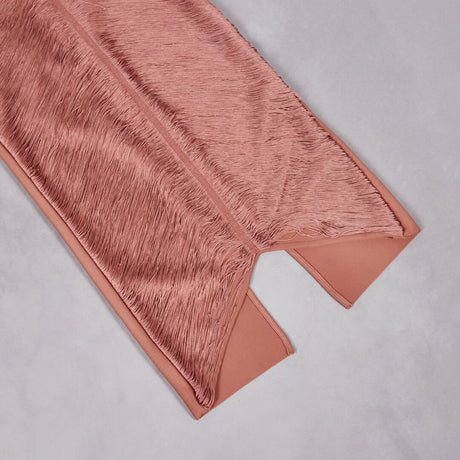 Aurohaya Jade Ruched Halter Neck Maxi Dress