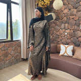Leopard Print Butterfly Abaya
