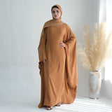 Middle East Arabian Butterfly Abaya with Hijab