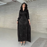 Solid Color Hot Stamping Abaya