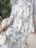 Printed Batsleeved Cardigan Abaya