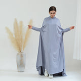 Elegant Solid Color Cape Jilbab