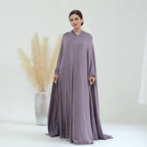 Elegant Solid Color Cape Jilbab