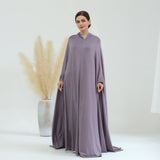Elegant Solid Color Cape Jilbab