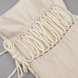 Justine Strapless Tiered Maxi Dress