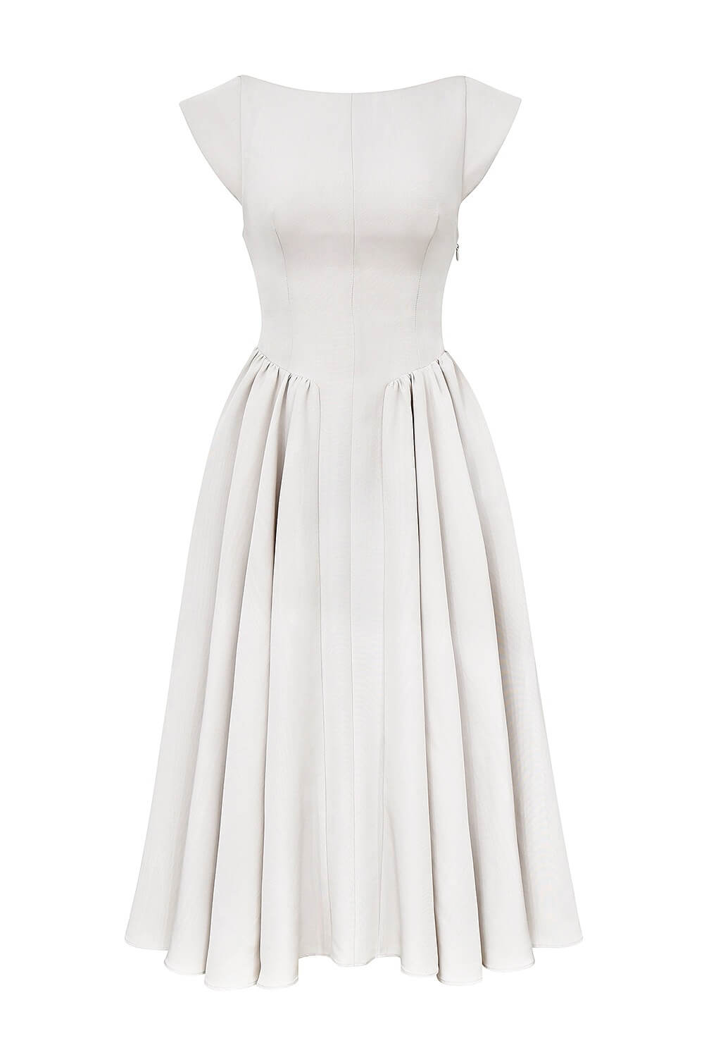 Aurohaya Pauline Round Neck Sleeveless Midi Dress