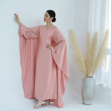 Solid Color Drawstring Abayas