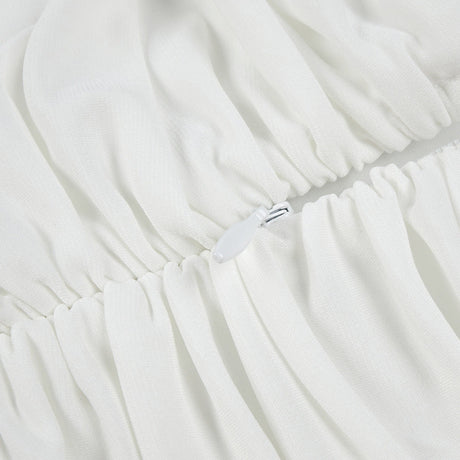 Aurohaya Lumière Long Sleeve Deep V Maxi Dress