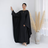 Solid Color Drawstring Abayas