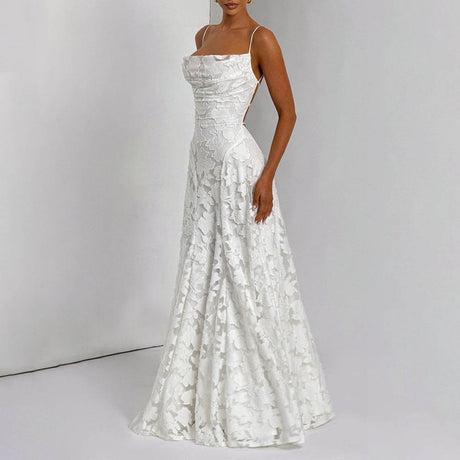 Aurohaya Victoire Lace Maxi Dress