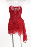 Dominique Strapless Lace Corset Mini Dress