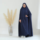 Elegant Solid Color Cape Jilbab