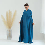 Elegant Solid Color Cape Jilbab