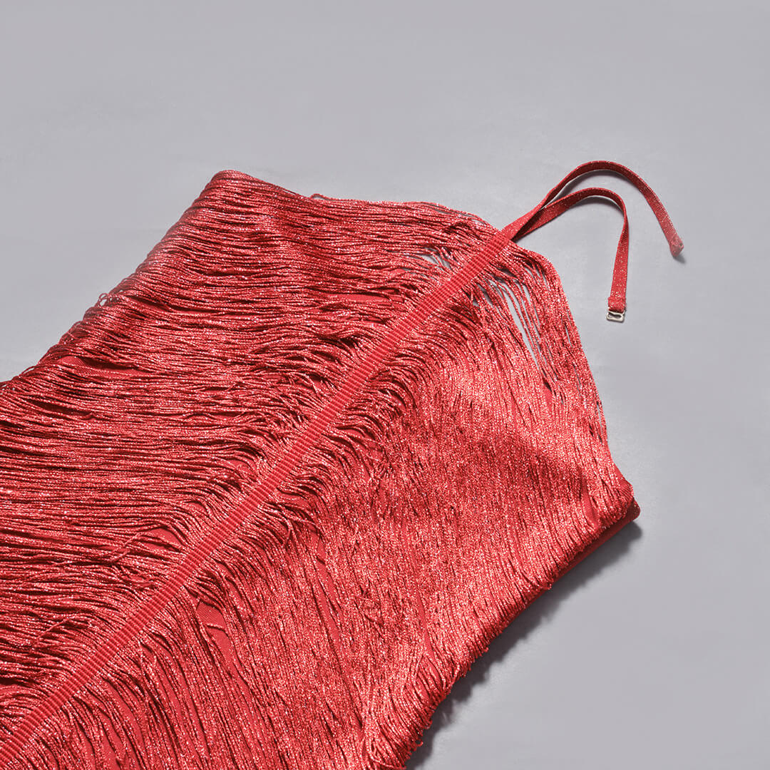 Aurohaya Jade Ruched Halter Neck Maxi Dress