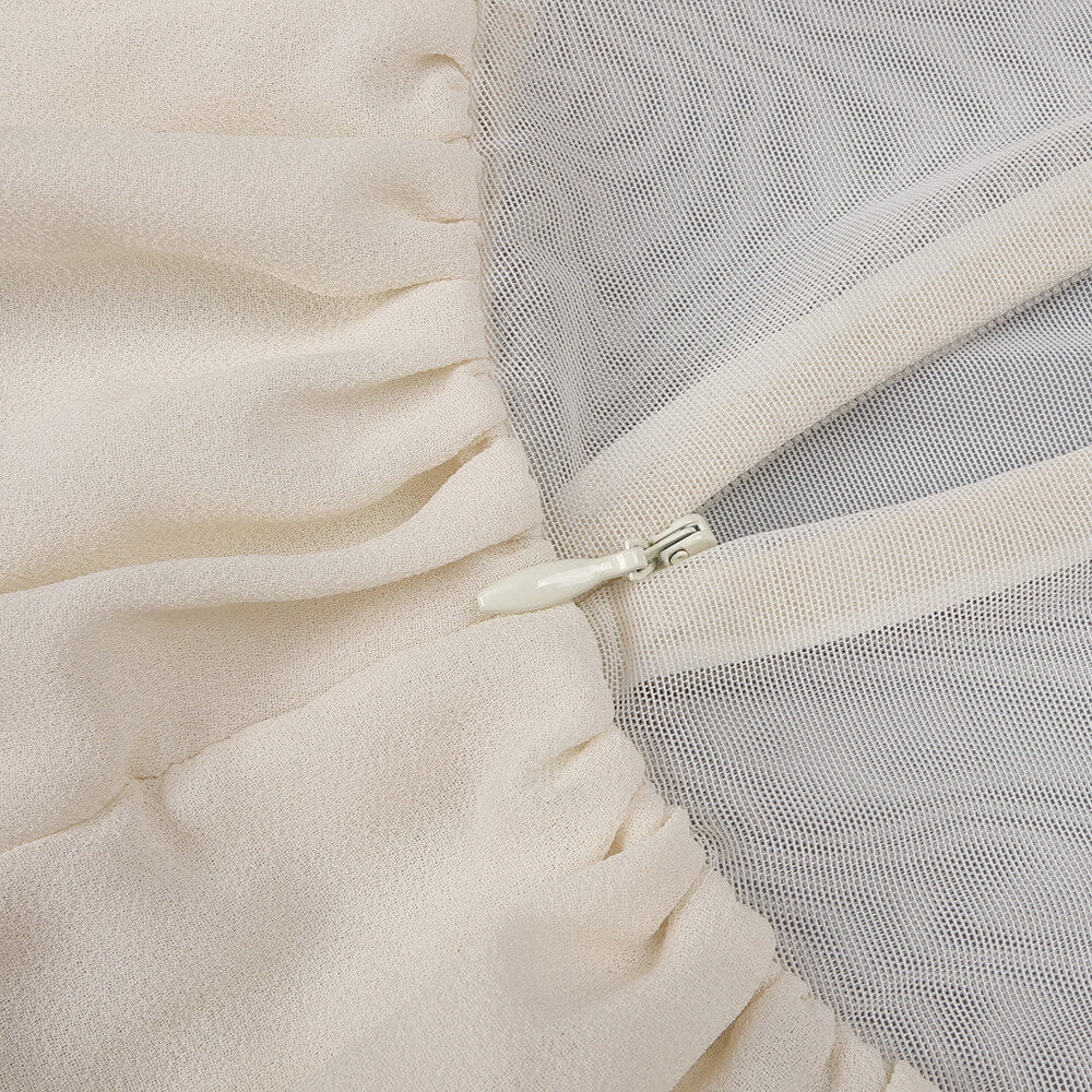 Aurohaya Justine Strapless Tiered Maxi Dress