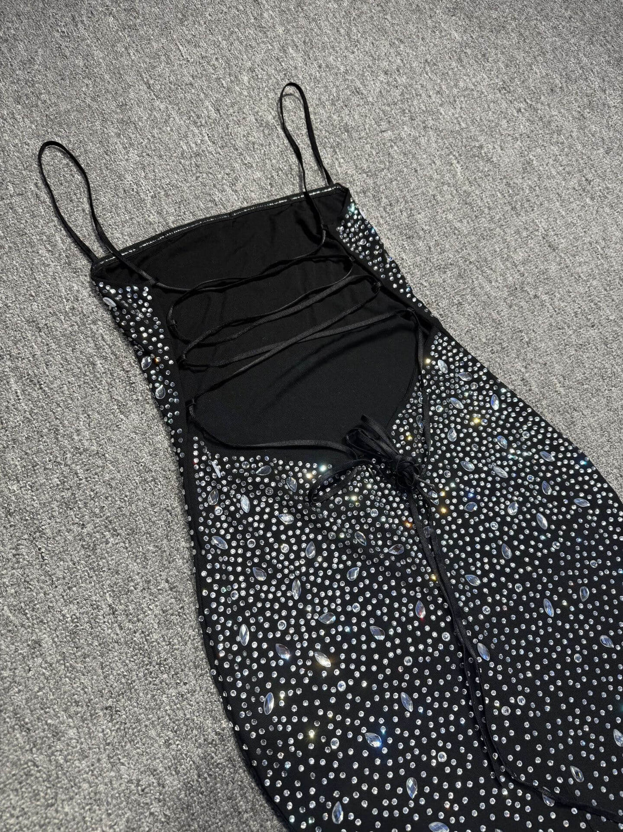 Aurohaya Mystère Sparkling Strapless Maxi Dress