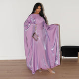 Shiny Silk Satin Waist Abaya