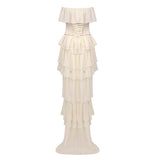 Justine Strapless Tiered Maxi Dress