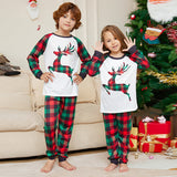 Christmas Checkered Deer Fmalily Matching Pajamas Sets