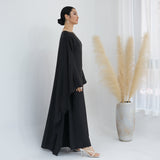 Solid Color Drawstring Abayas