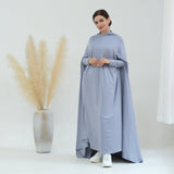 Elegant Solid Color Cape Jilbab