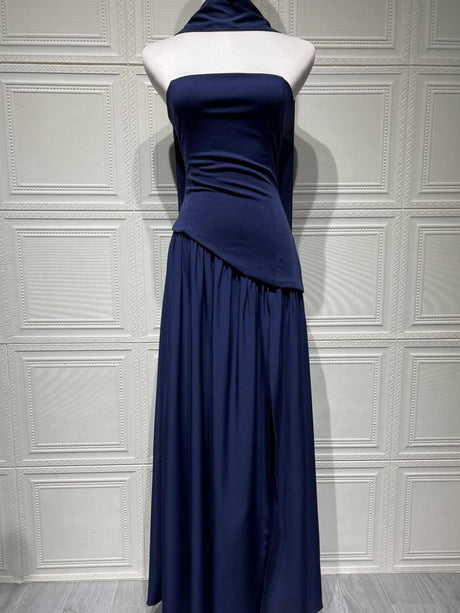 Aurohaya Solène Asymmetrical Maxi Gown