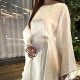 Starry Sky Solid Color Abaya