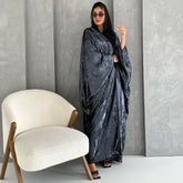 Plus Size Solid Color Cardigan Abaya