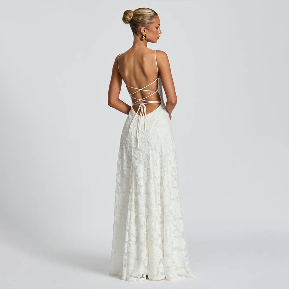 Aurohaya Victoire Lace Maxi Dress