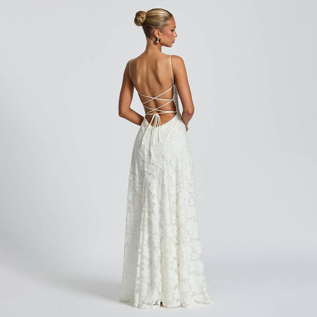 Aurohaya Victoire Lace Maxi Dress