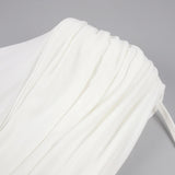 Lumière Long Sleeve Deep V Maxi Dress