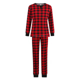 Christmas Black-Red Plaid Family Matching Pajamas Set